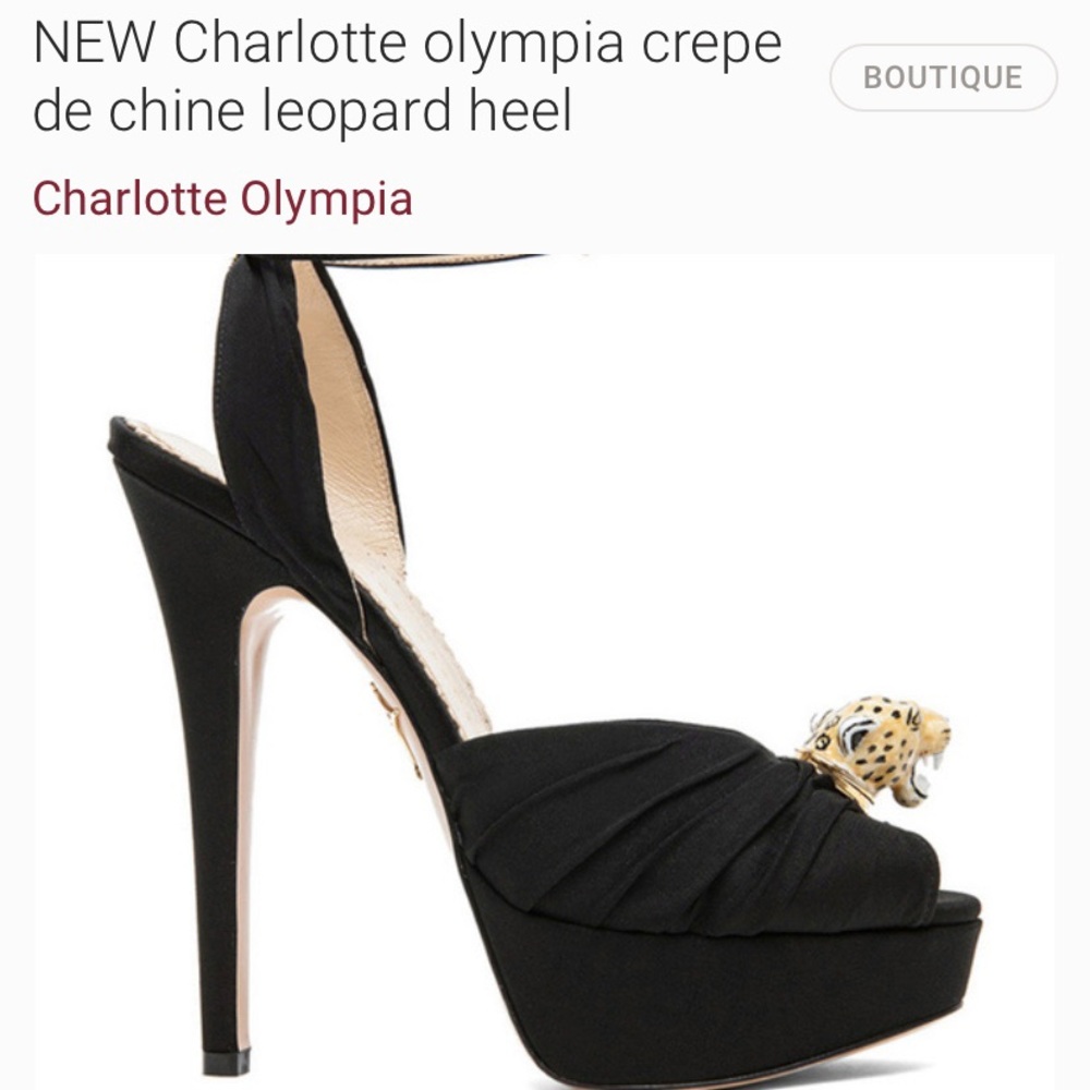 Gorgeous Charlotte Olympia ankle tie heels